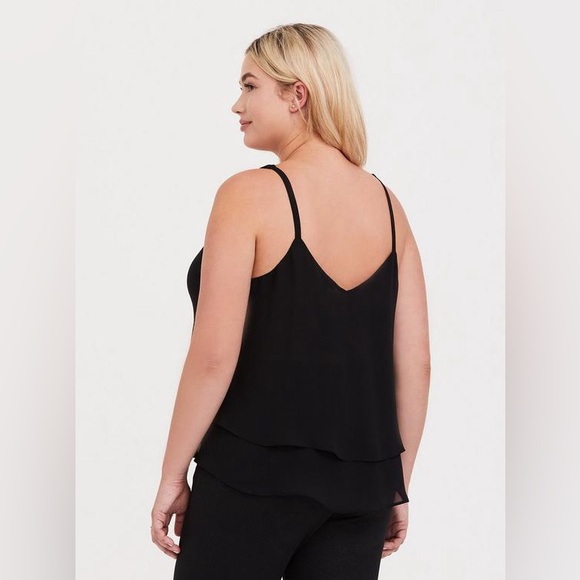 Torrid Womens Size 1 Georgette Layered Swing Cami - Picture 3 of 10
